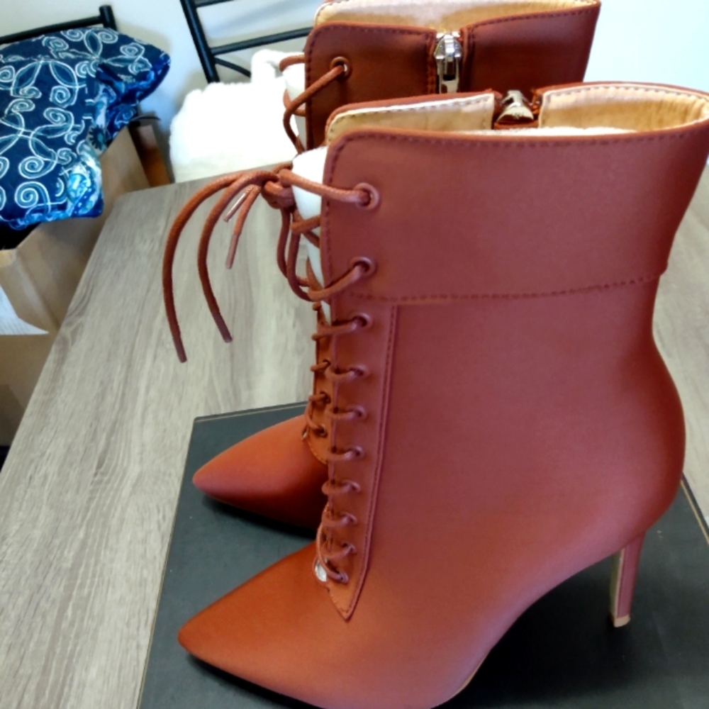 Laced up boots